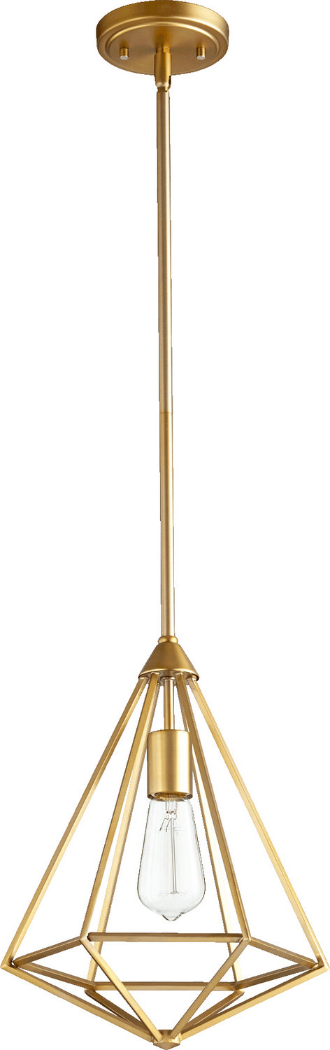 Quorum Bennett 3311-80 Pendant Light - Aged Brass