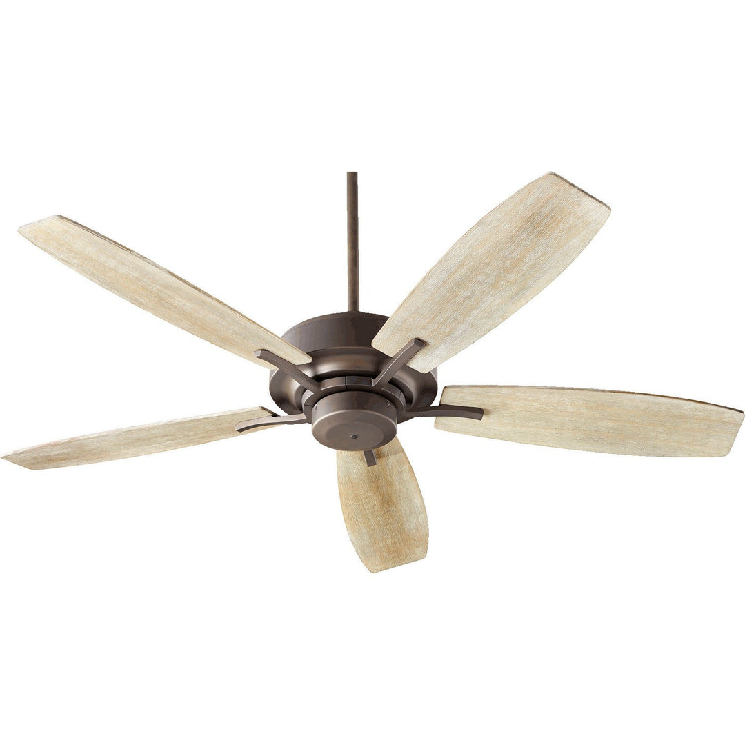 Quorum SOHO 64525-8641 Ceiling Fan 52 in. - Oiled Bronze, Weathered Oak