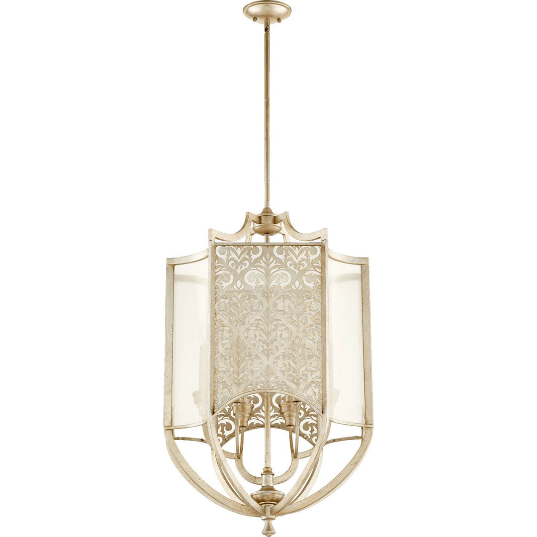 Quorum Bastille 6975-6-60 Pendant Light - Aged Silver Leaf