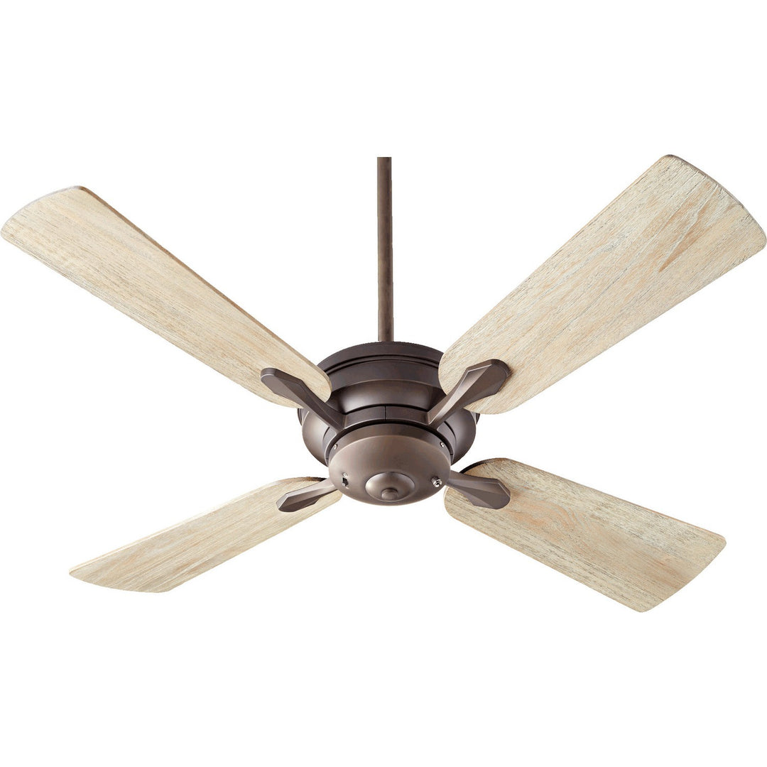 Quorum Valor 81524-8641 Ceiling Fan 52 in. - Oiled Bronze, Weathered Oak