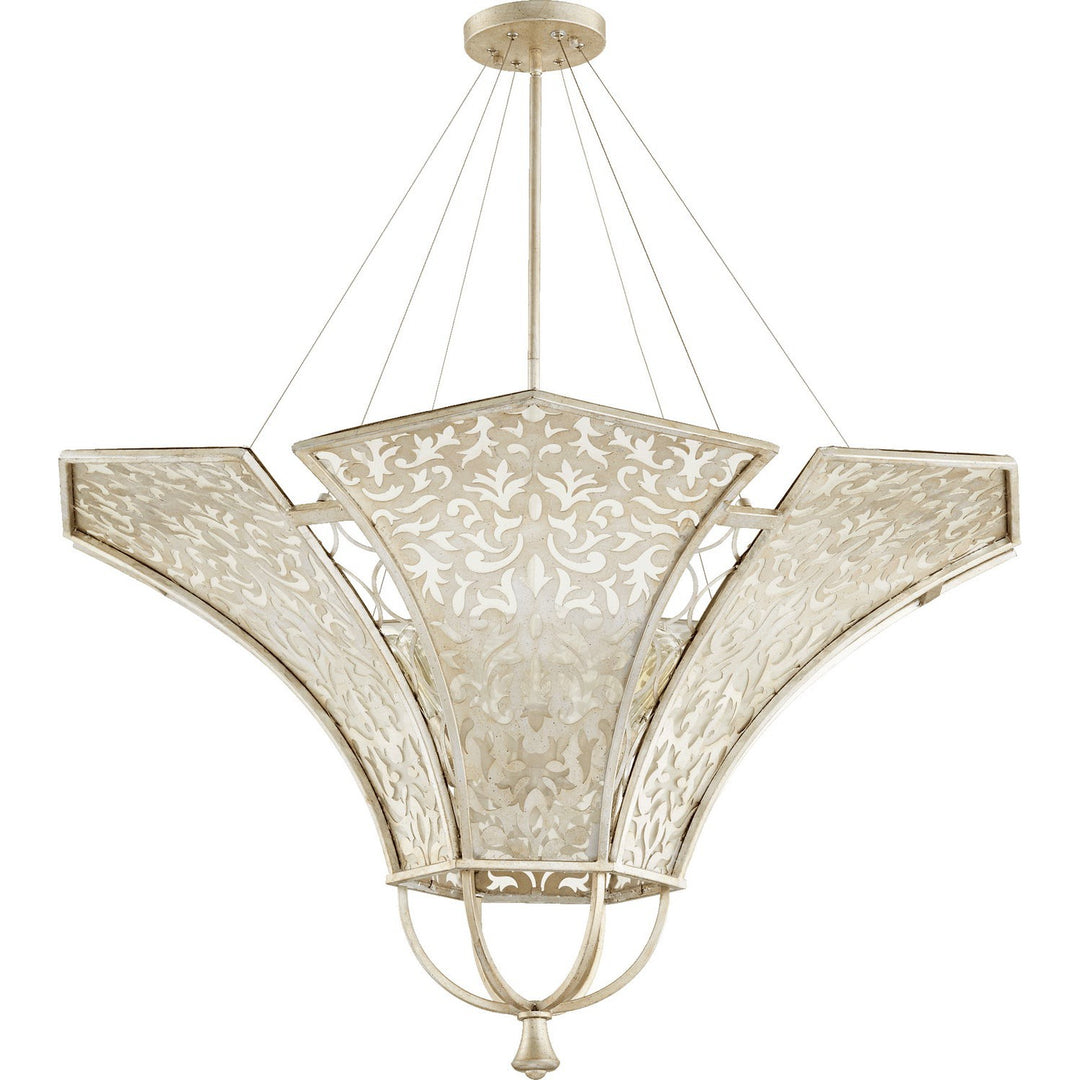 Quorum Bastille 875-8-60 Pendant Light - Aged Silver Leaf