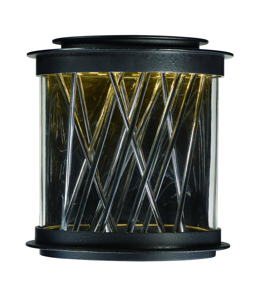 Maxim Lighting 53495CLTEPC Modern Bedazzle Outdoor Texture Ebony / Polished Chrome