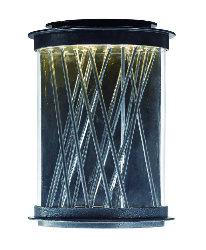 Maxim Lighting 53497CLTEPC Modern Bedazzle Outdoor Texture Ebony / Polished Chrome