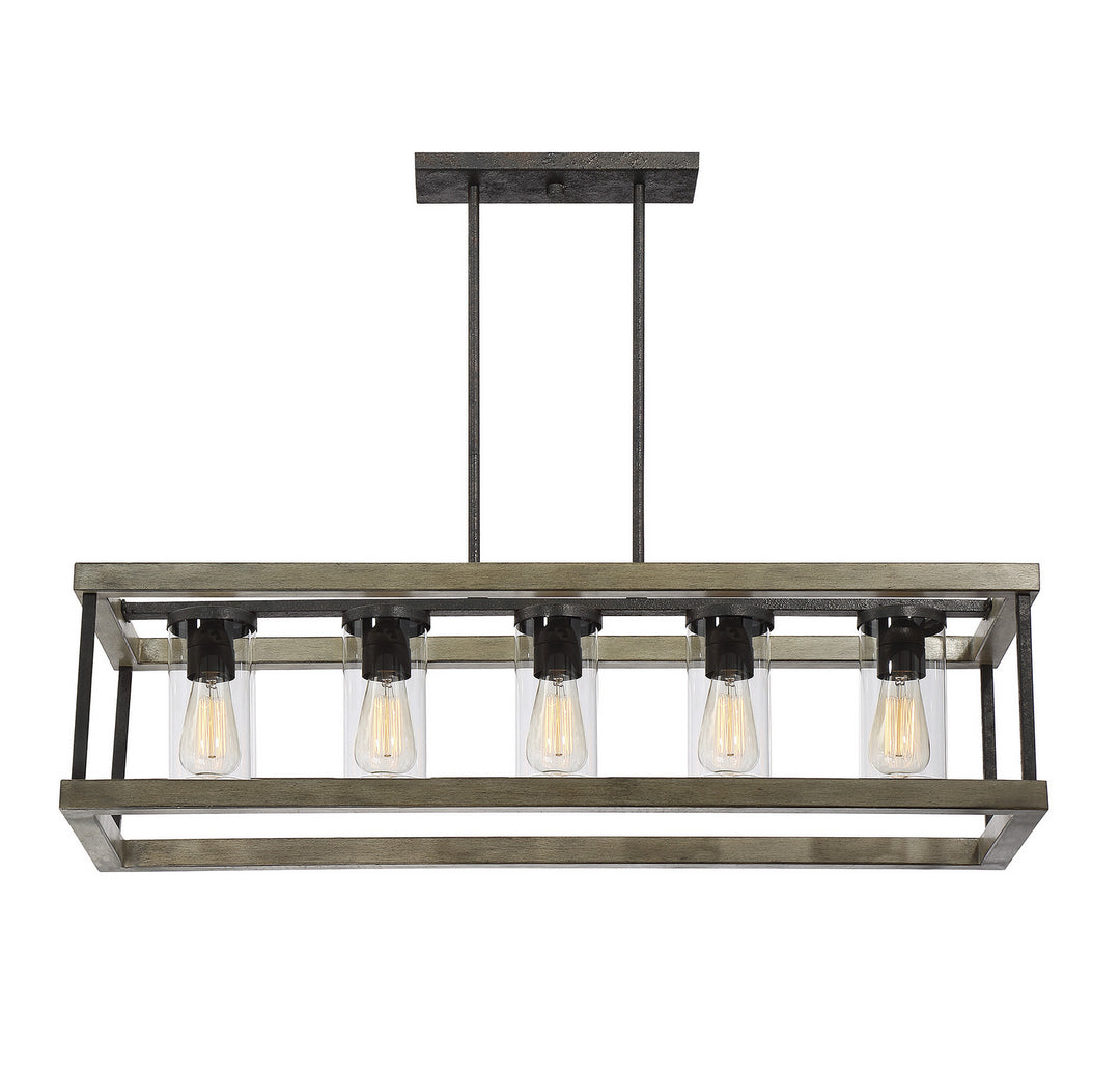 Savoy House Lighting 1-2101-5-70 Eden Five Light Outdoor Chandelier Outdoor Bronze / Dark