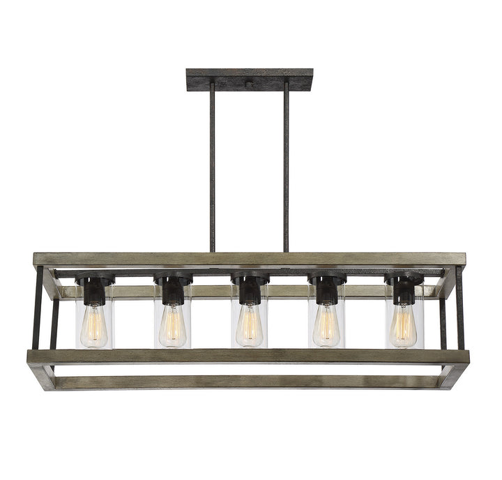 Savoy House Lighting 1-2101-5-70 Eden Five Light Outdoor Chandelier Outdoor Bronze / Dark