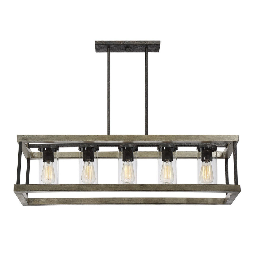 Savoy House Lighting 1-2101-5-70 Eden Five Light Outdoor Chandelier Outdoor Bronze / Dark