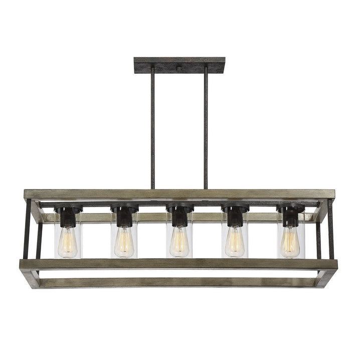 Savoy House Lighting 1-2101-5-70 Eden Five Light Outdoor Chandelier Outdoor Bronze / Dark