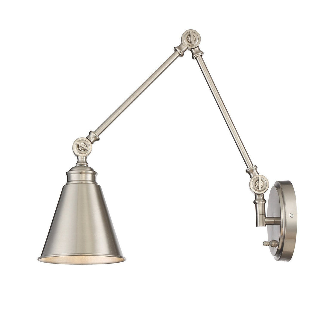 Savoy House Lighting 9-961CP-1-SN  Morland Lamp Satin Nickel