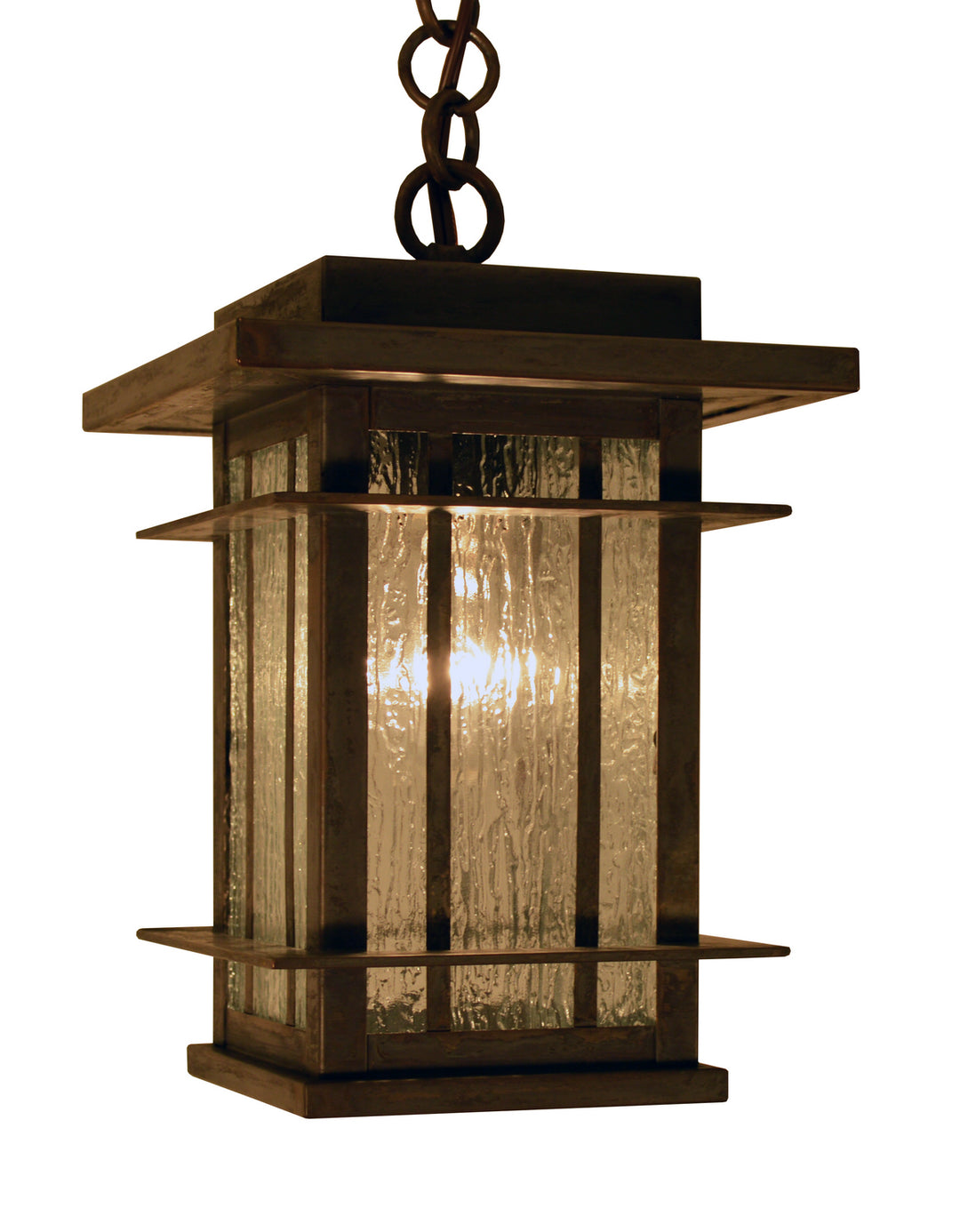 Arroyo Lighting OPH-7RM-MB Oak Park One Light Pendant Outdoor Bronze / Dark