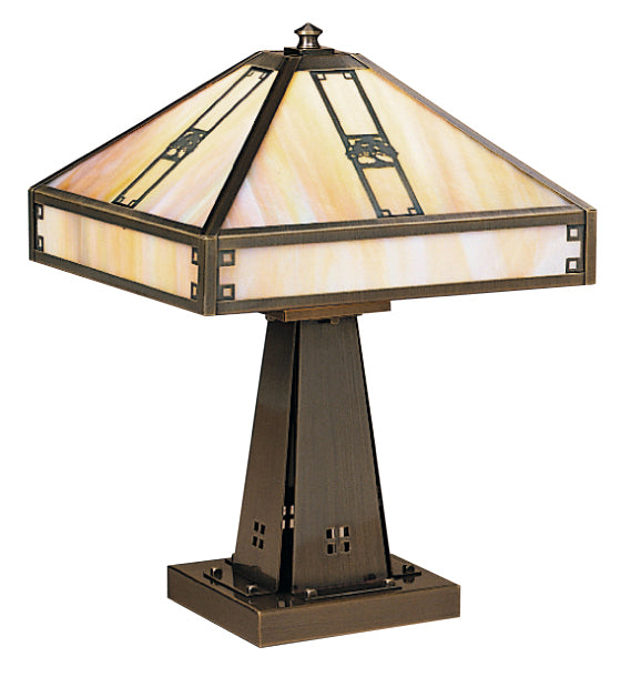 Arroyo Lighting PTL-11OGW-AB Pasadena One Light Lamps Lamp Brass - Antique