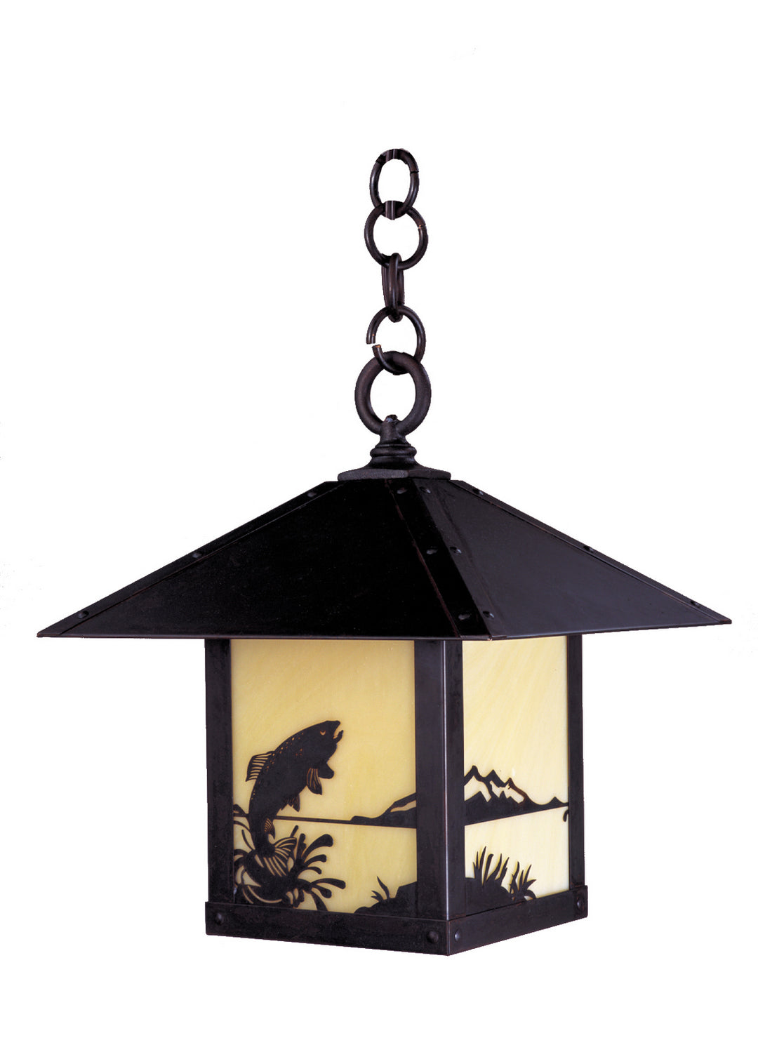 Arroyo Lighting TRH-12TRTN-BZ Timber Ridge One Light Pendant Outdoor Bronze / Dark