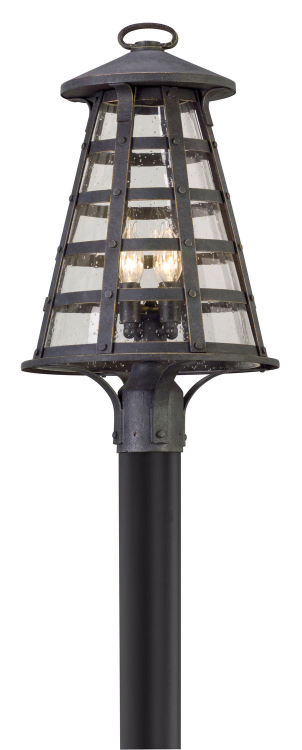Troy Lighting P5165 Benjamin Four Light Post Lantern Outdoor Bronze / Dark