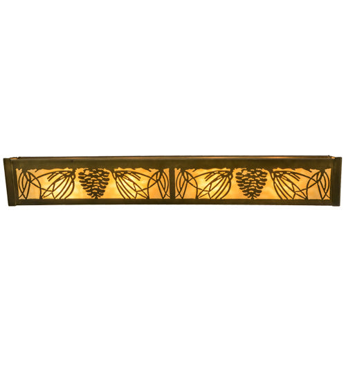 Meyda Tiffany Mountain Pine 70492 Bath Vanity Light 30 in. wide - Antique Copper