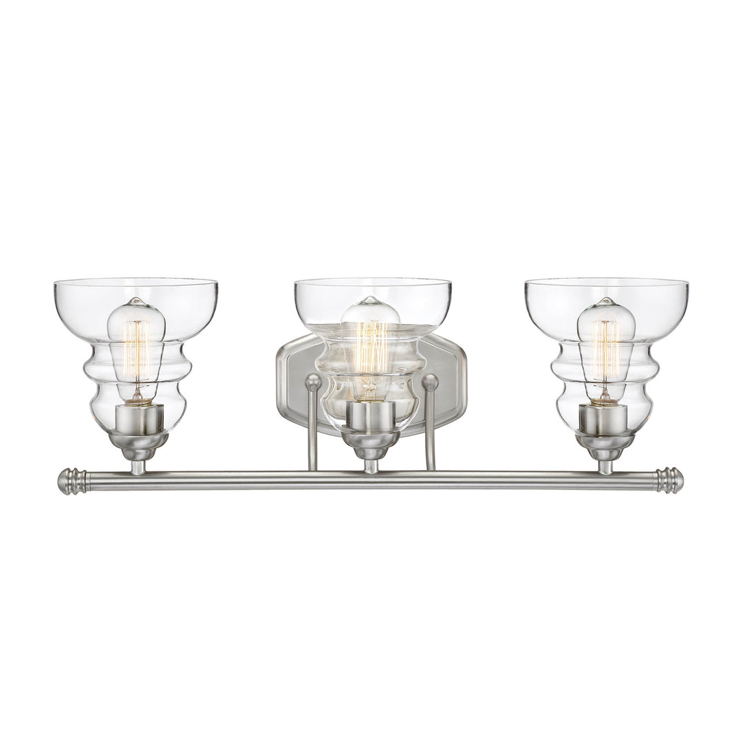 Millennium Brighton 7333-SN Bath Vanity Light 24 in. wide - Satin NIckel