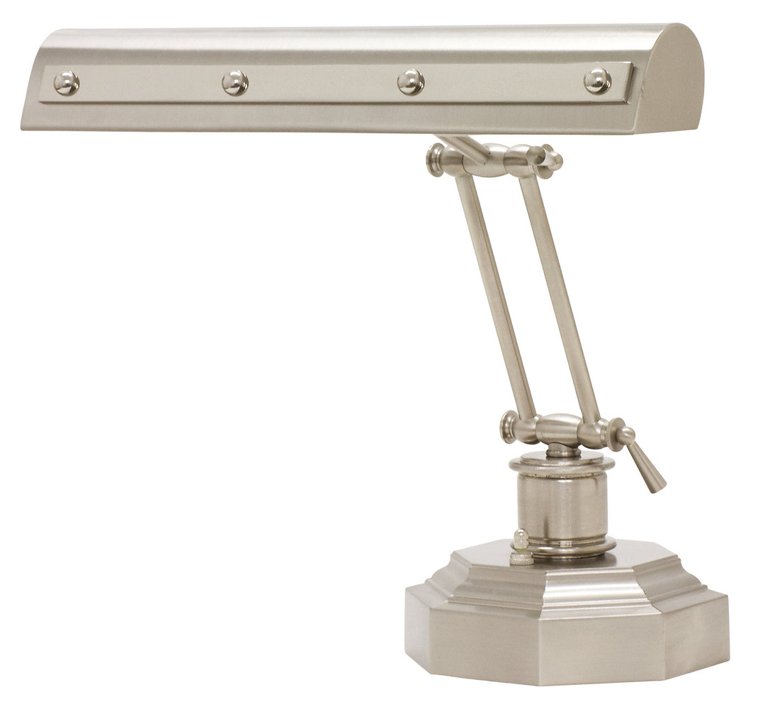 House Of Troy Lighting PR14-203-SN/PN Piano/Desk Two Light Desk Piano Lamp Lamp Pewter, Nickel, Silver