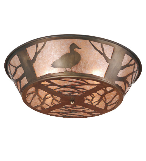 Meyda Tiffany Northwoods Duck 70702 Ceiling Light - Antique Copper