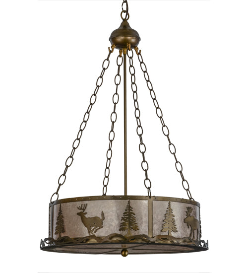 Meyda Tiffany Wildlife At Dusk 70718 Pendant Light - Antique Copper