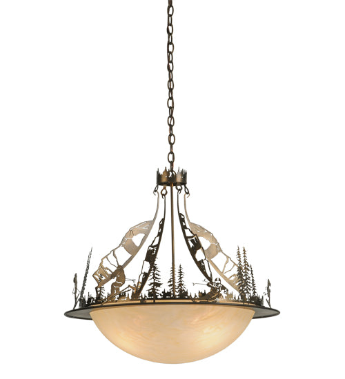 Meyda Tiffany Ski Adventure 70722 Pendant Light - Antique Copper