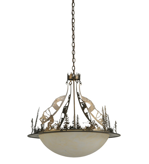 Meyda Tiffany Ski Adventure 70722 Pendant Light - Antique Copper