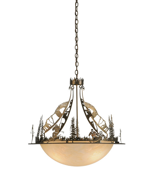 Meyda Tiffany Ski Adventure 70722 Pendant Light - Antique Copper