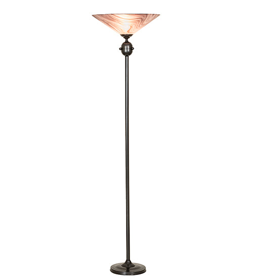 Meyda Tiffany Lighting 70845 Metro One Light Torchiere Lamp Pewter, Nickel, Silver