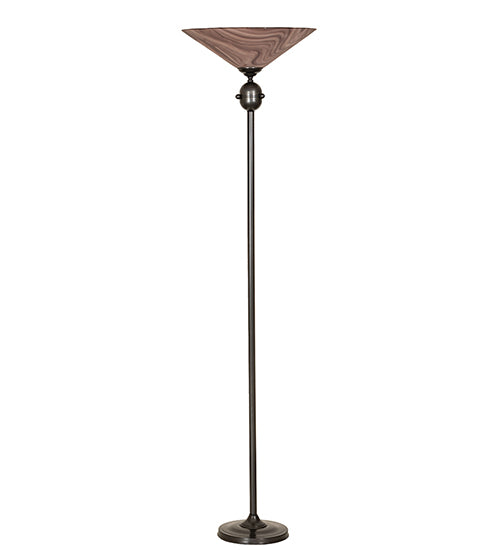 Meyda Tiffany Lighting 70845 Metro One Light Torchiere Lamp Pewter, Nickel, Silver