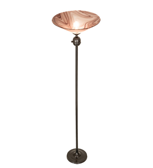Meyda Tiffany Lighting 70845 Metro One Light Torchiere Lamp Pewter, Nickel, Silver