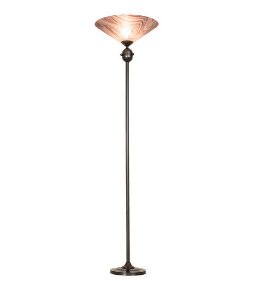 Meyda Tiffany Lighting 70845 Metro One Light Torchiere Lamp Pewter, Nickel, Silver
