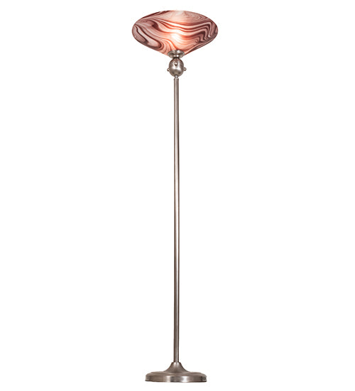 Meyda Tiffany Lighting 70846 Deco Ball One Light Torchiere Lamp Pewter, Nickel, Silver