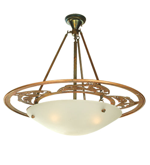 Meyda Tiffany Metro Fusion 70922 Ceiling Light - Vintage Copper,Transparent Copper