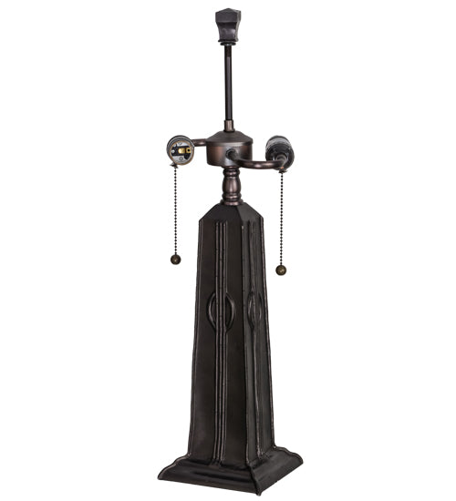 Meyda Tiffany Lighting 70964 Poppy Table Base Hardware Utility Light Bronze / Dark