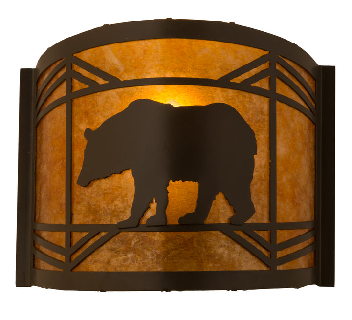 Meyda Tiffany Lone Bear 111779 Wall Light - Timeless Bronze