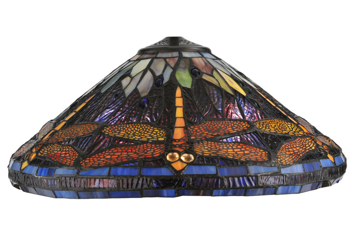 Meyda Tiffany Lighting 118711 Tiffany Hanginghead Dragonfly Shade Lamp Shade Multicolored