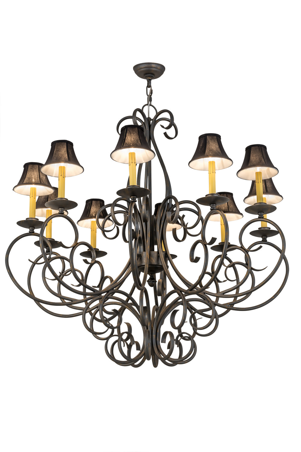 Meyda Tiffany Phillipe 120309 Chandelier Light - French Bronzed