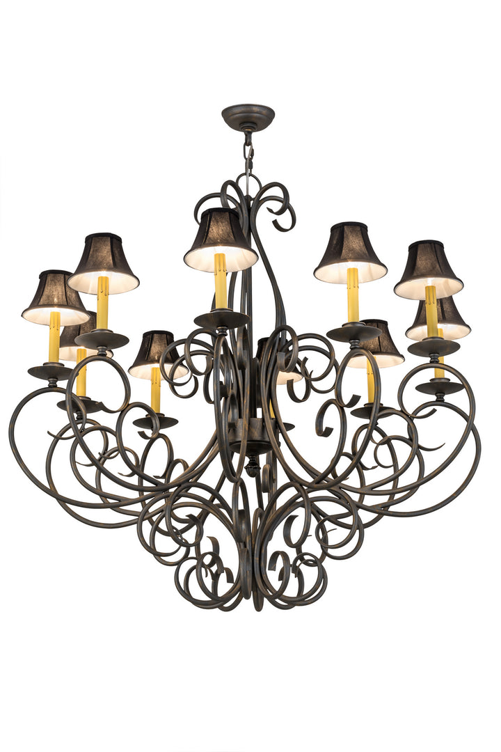 Meyda Tiffany Phillipe 120309 Chandelier Light - French Bronzed