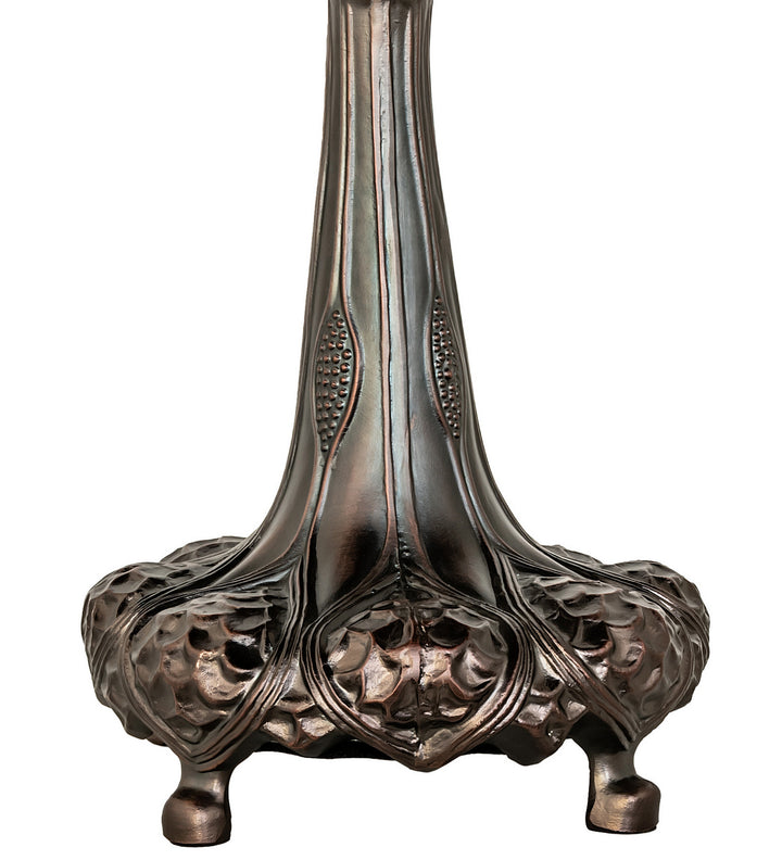 Meyda Tiffany Lighting 15441 Golden Lily Three Light Table Base Hardware Lamp Bronze / Dark