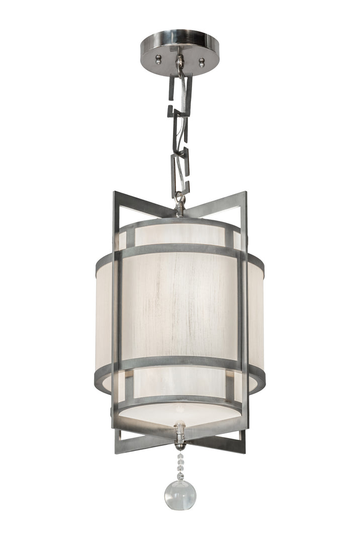 Meyda Tiffany Raiff 162159 Pendant Light - Stainless Steel, Crystal