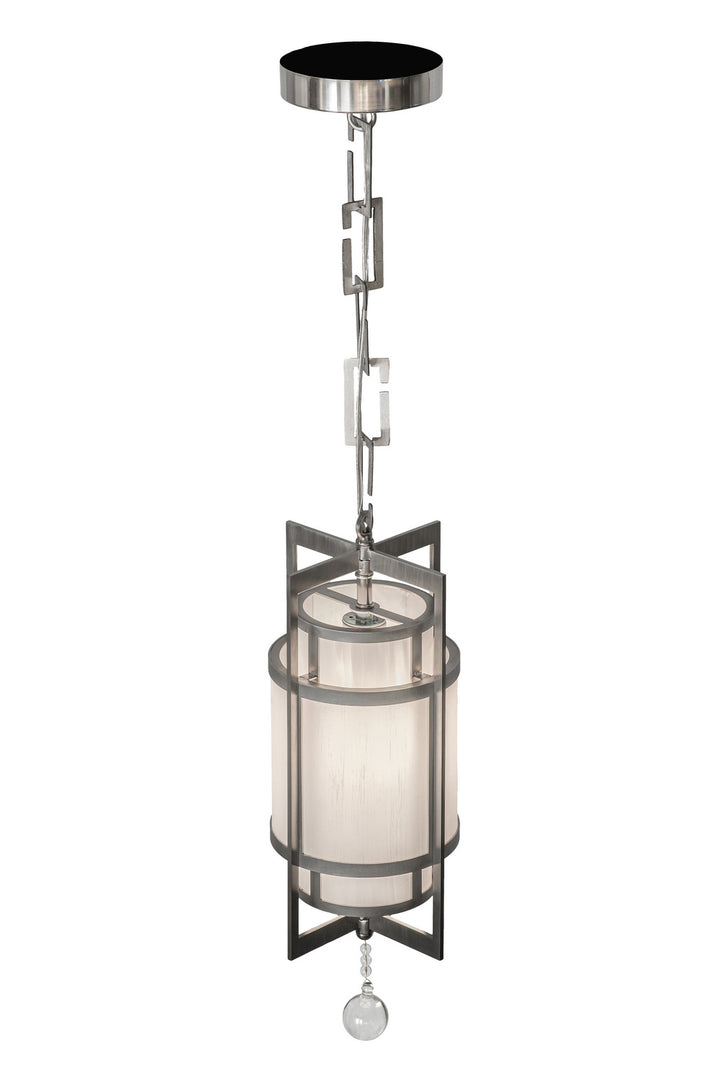 Meyda Tiffany Raiff 162163 Pendant Light - Stainless Steel, Crystal