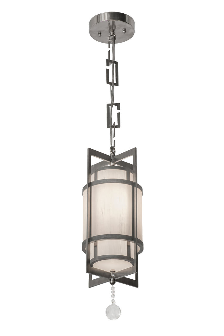 Meyda Tiffany Raiff 162163 Pendant Light - Stainless Steel, Crystal
