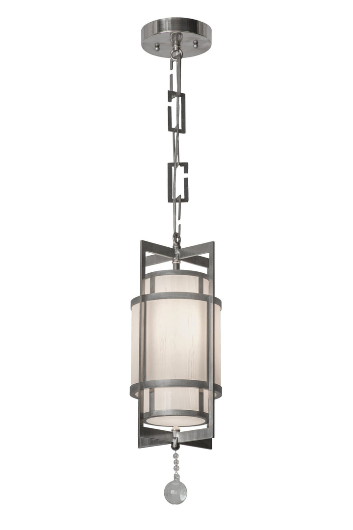 Meyda Tiffany Raiff 162163 Pendant Light - Stainless Steel, Crystal