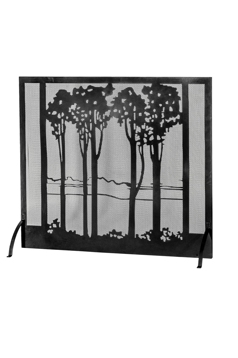Meyda Tiffany Lighting 165940 Tall Poplars Fireplace Screen Home Decor Black