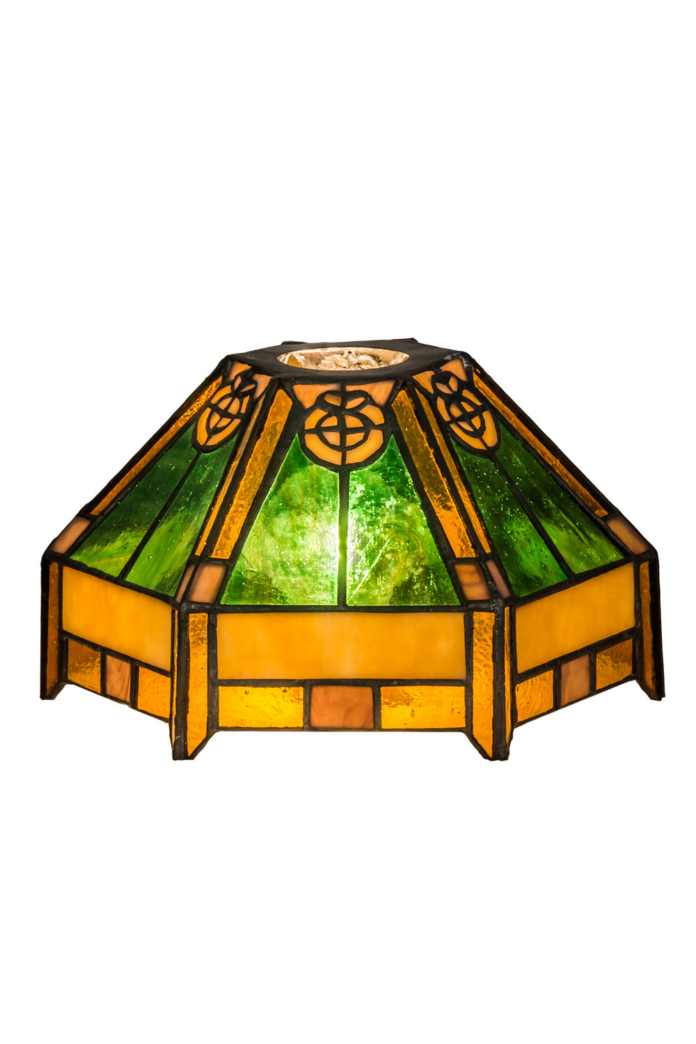 Meyda Tiffany Lighting 165974 Peaches Shade Lamp Shade Multicolored