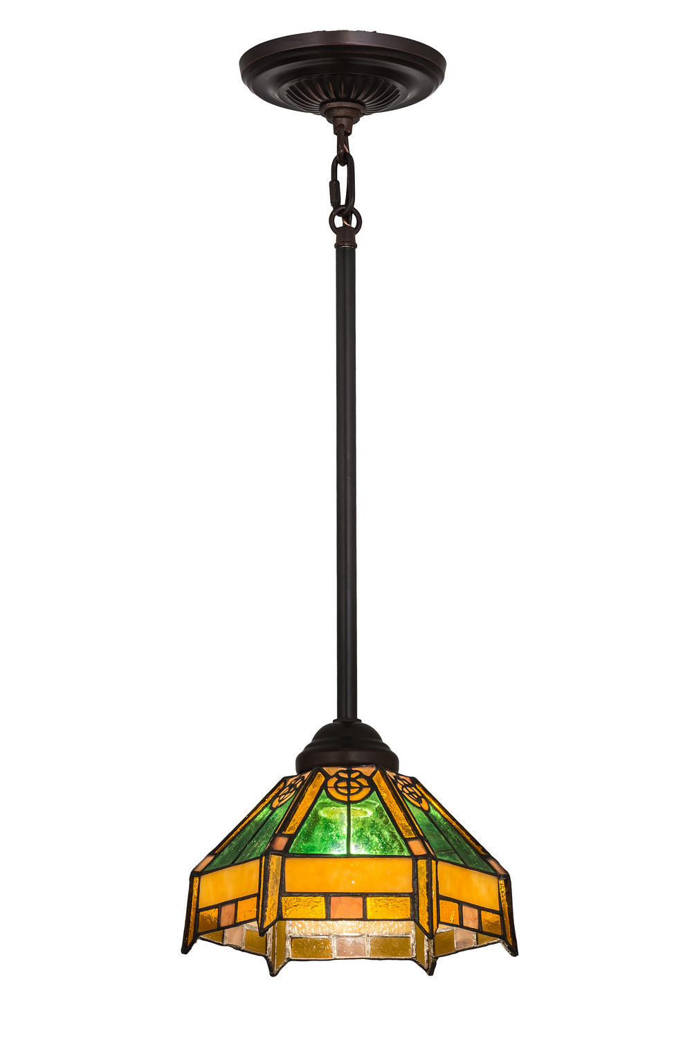 Meyda Tiffany Peaches 166018 Pendant Light - Mahogany Bronze