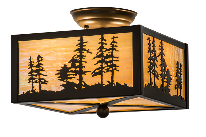 Meyda Tiffany Tall Pines 167261 Ceiling Light - Timeless Bronze