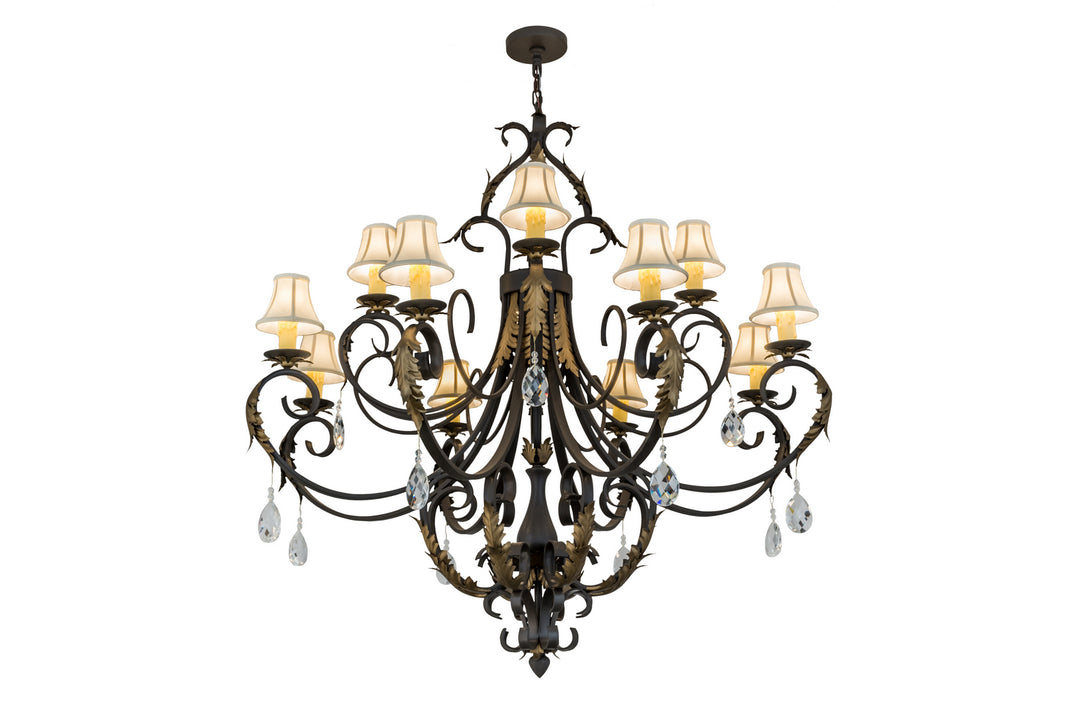Meyda Tiffany Ingrid 169781 Chandelier Light - Timeless Bronze,Crystal
