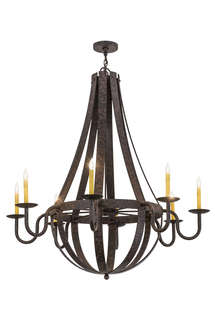 Meyda Tiffany Barrel Stave 169875 Chandelier Light - Mahogany Bronze