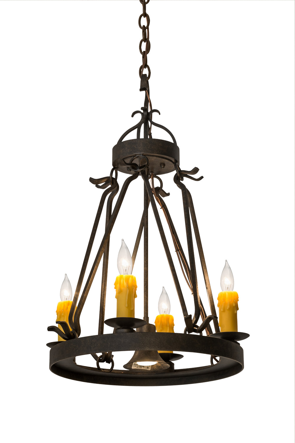 Meyda Tiffany Lakeshore 171587 Chandelier Light - Wrought Iron