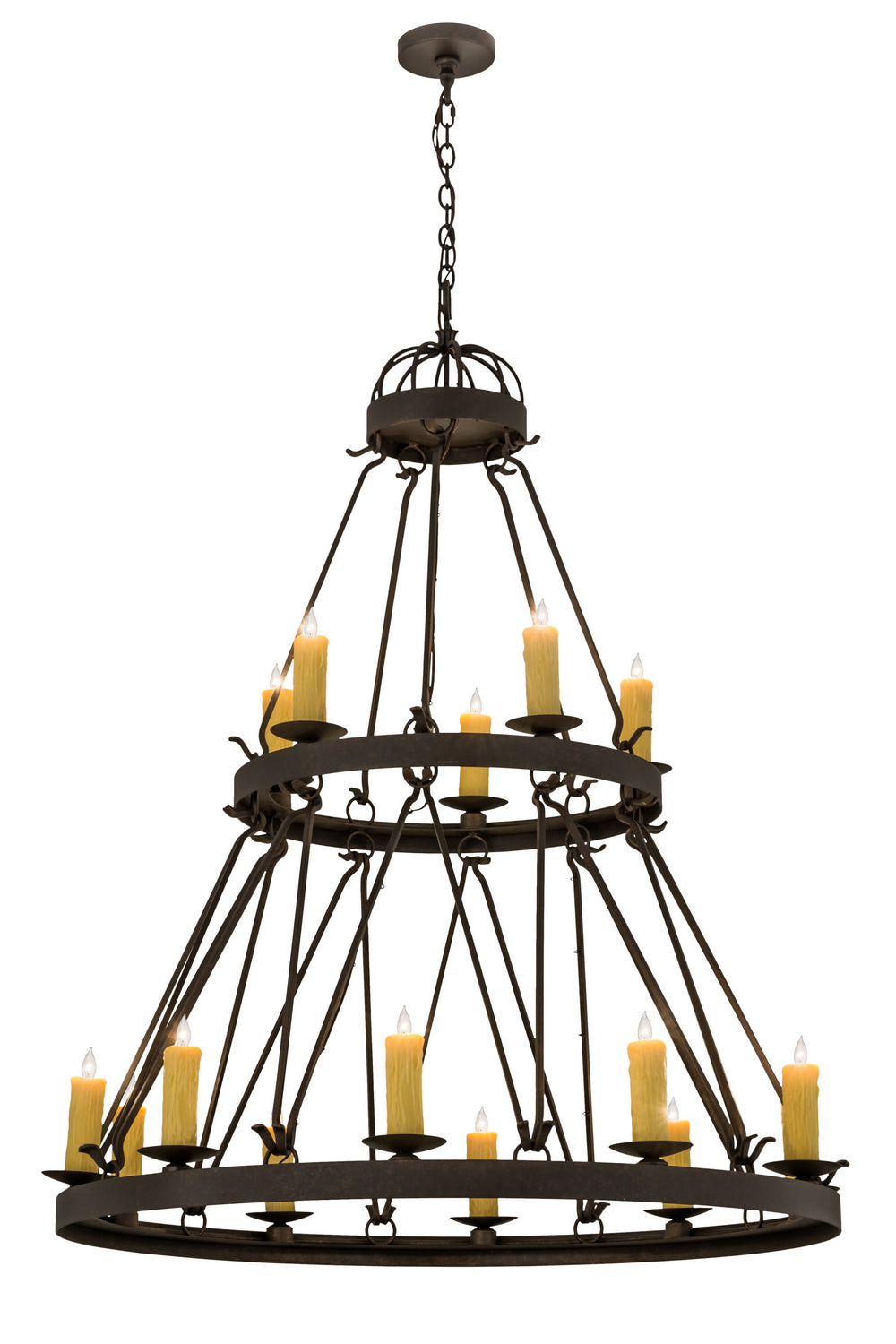 Meyda Tiffany Lakeshore 172303 Chandelier Light - Craftsman Brown