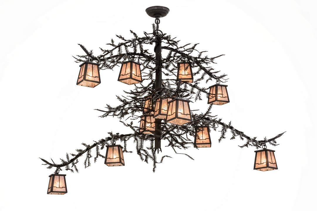 Meyda Tiffany Pine Branch 173025 Chandelier Light - Dark Roast