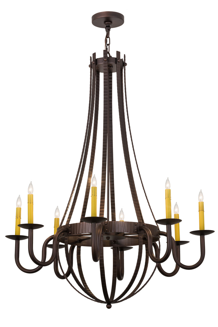 Meyda Tiffany Barrel Stave 173504 Chandelier Light - Mahogany Bronze